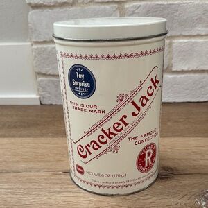 1980s Vintage Cracker Jack Tin Canister